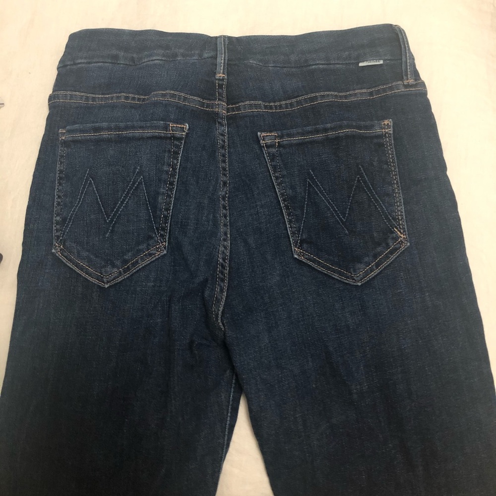 New Mother high waisted crop jeans